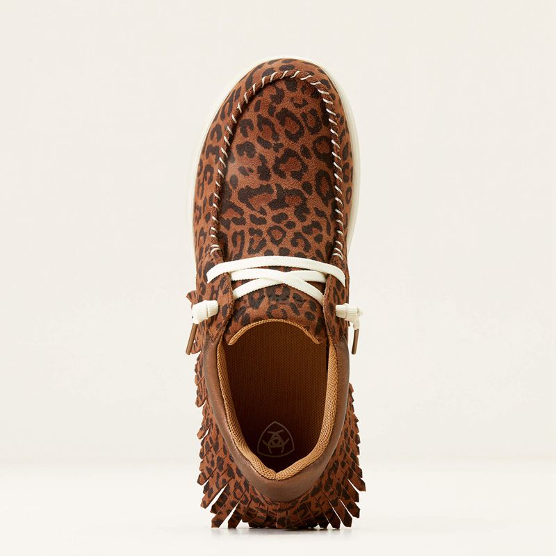 Warm Leopard Ariat Hilo Fringe | 27HJQBSIX