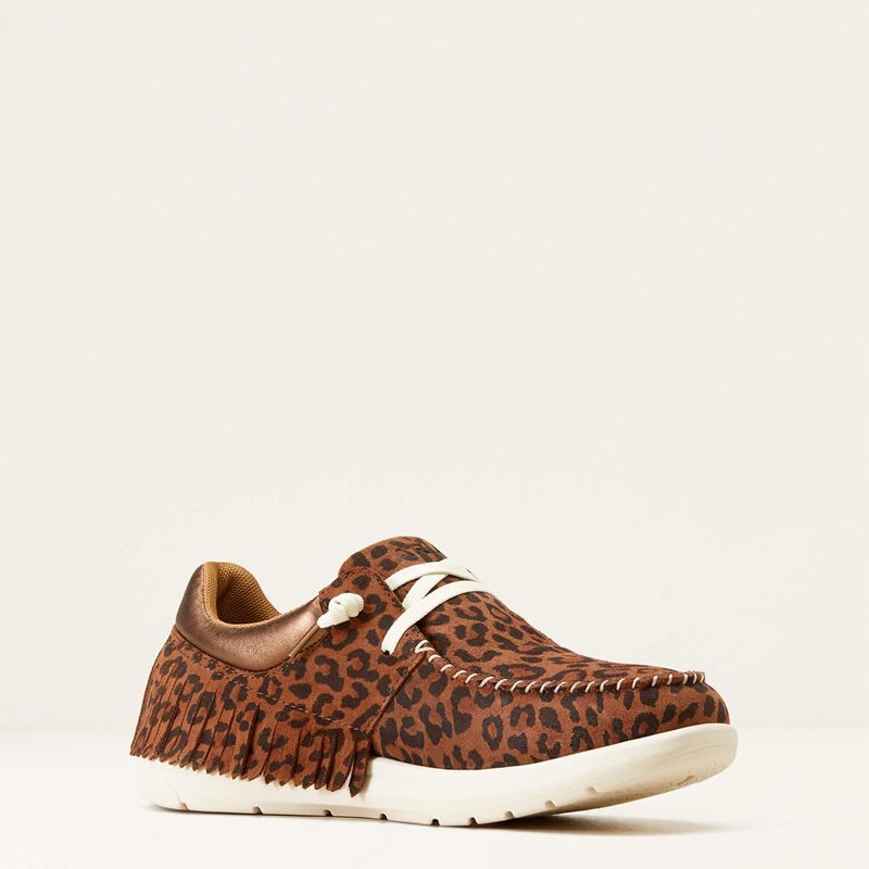 Warm Leopard Ariat Hilo Fringe | 27HJQBSIX