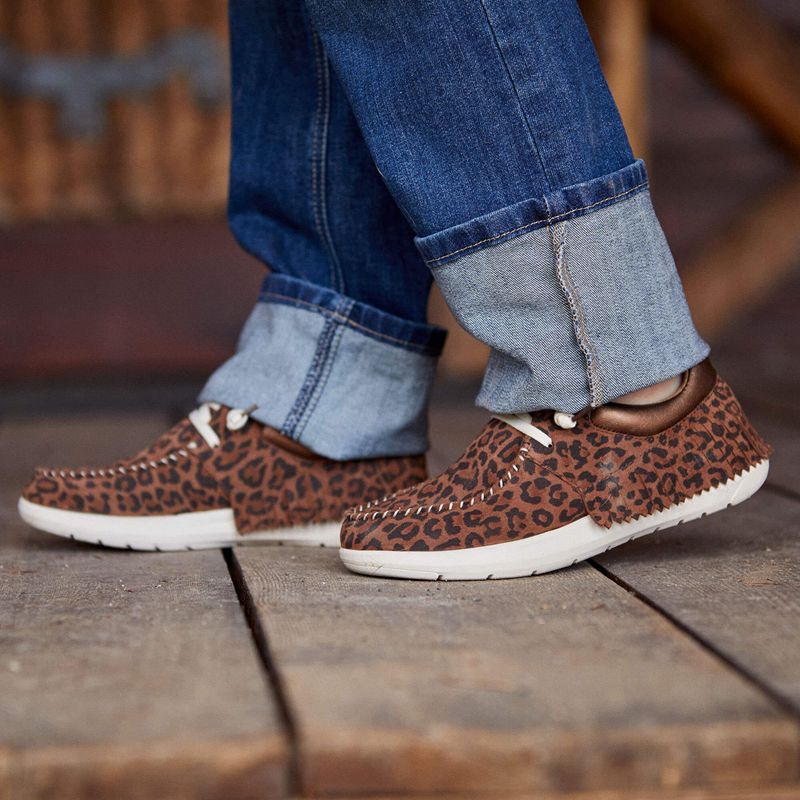 Warm Leopard Ariat Hilo Fringe | 27HJQBSIX