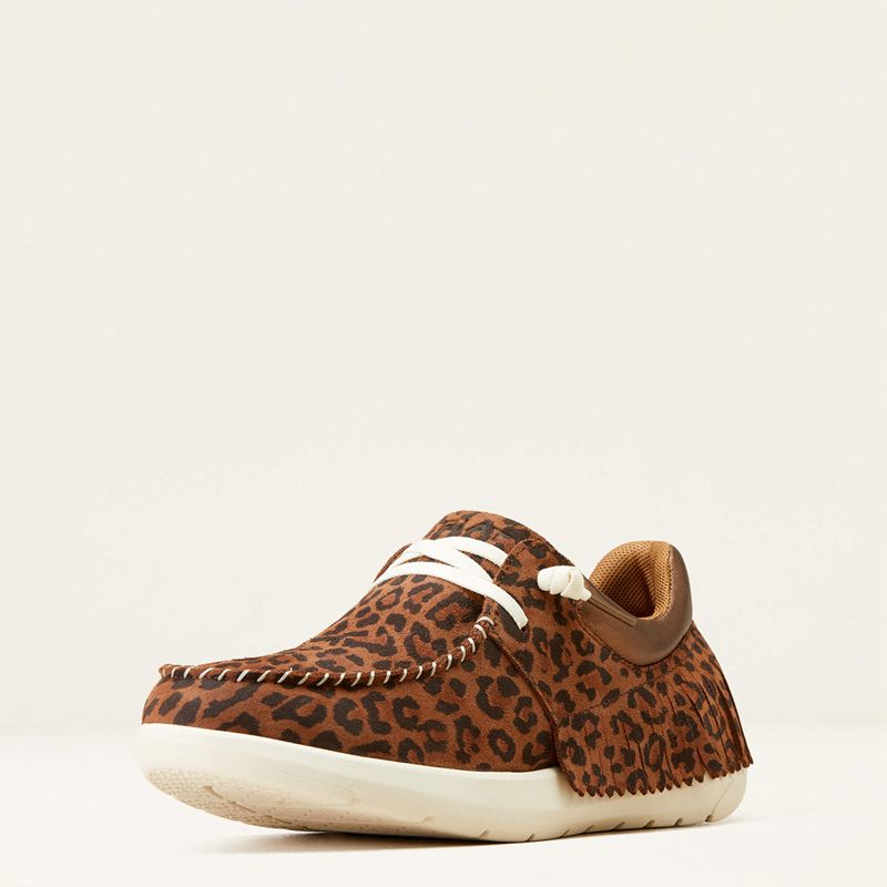 Warm Leopard Ariat Hilo Fringe | 27HJQBSIX