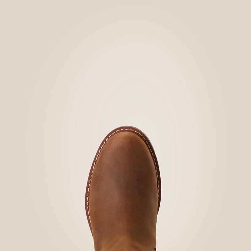 Weathered Brown Ariat Wexford Waterproof Chelsea Boot | 02NLJBPCG