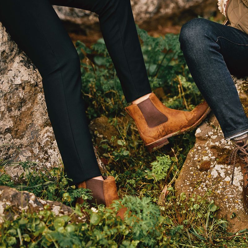 Weathered Brown Ariat Wexford Waterproof Chelsea Boot | 02NLJBPCG