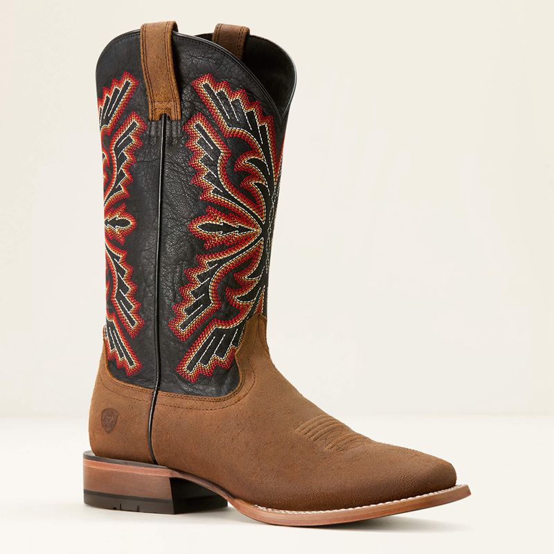 Weathered Wicker/Bayou Black Ariat Sting Cowboy Boot | 23PLDKXVA