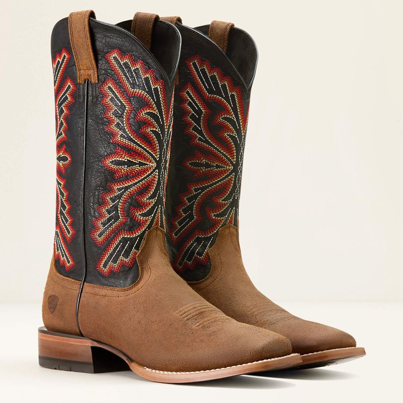 Weathered Wicker/Bayou Black Ariat Sting Cowboy Boot | 23PLDKXVA