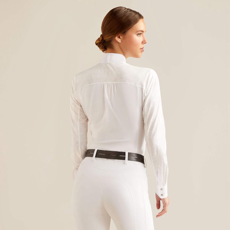 White Ariat Bellatrix Show Shirt | 91QBRGADP