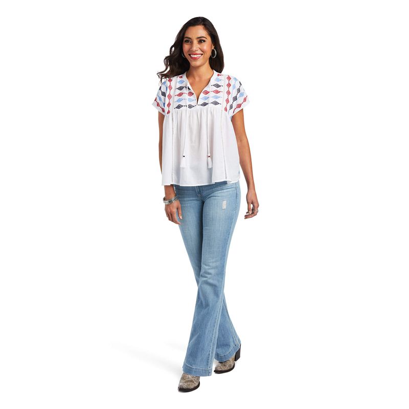 White Ariat Billie Tunic | 92IVZOQNP