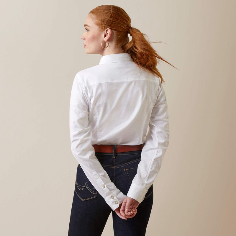 White Ariat Muir Blouse | 83XBKGSTU