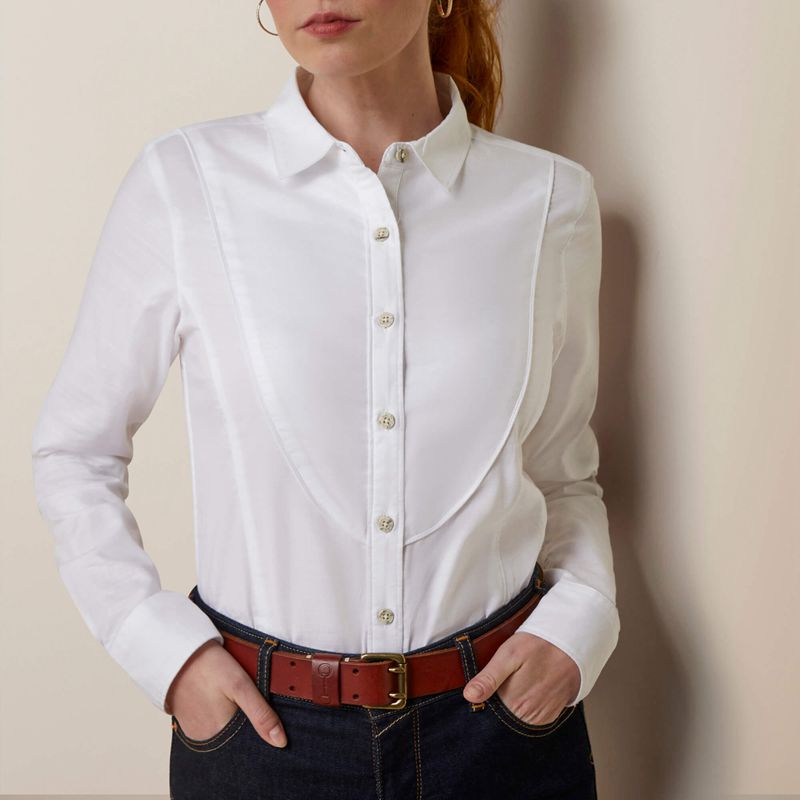 White Ariat Muir Blouse | 83XBKGSTU