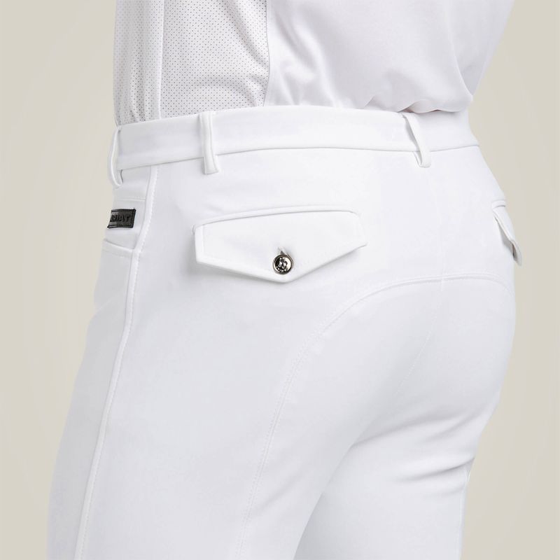 White Ariat Speranza Knee Patch Breech | 28TJYOILB