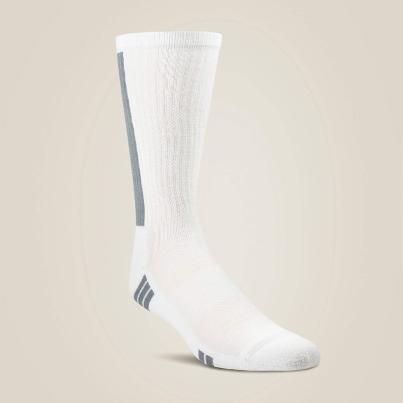 White Ariat Venttek® Mid Calf Performance Sock 2 Pair Pack | 25SAEHFOP