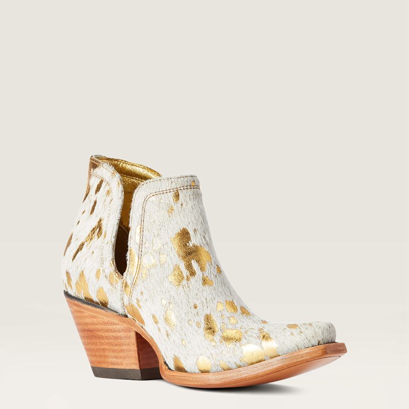 White Metallic Hair On Ariat Dixon Haircalf Western Boot | 79HDSRZFY