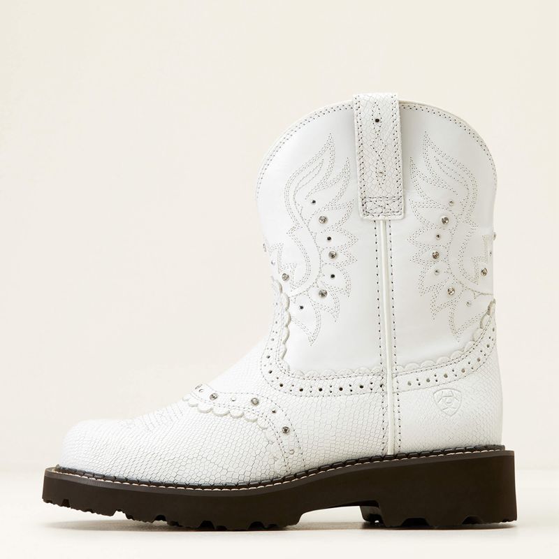 White Snake Emboss Ariat Gembaby Western Boot | 02WTMXJNE