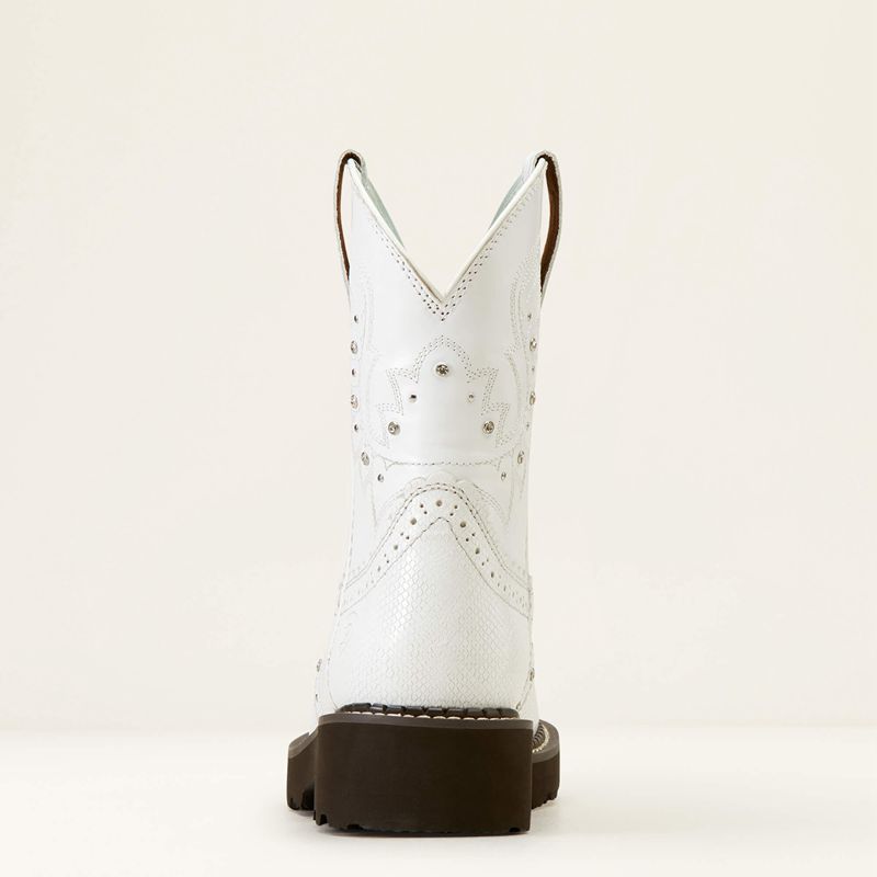 White Snake Emboss Ariat Gembaby Western Boot | 02WTMXJNE