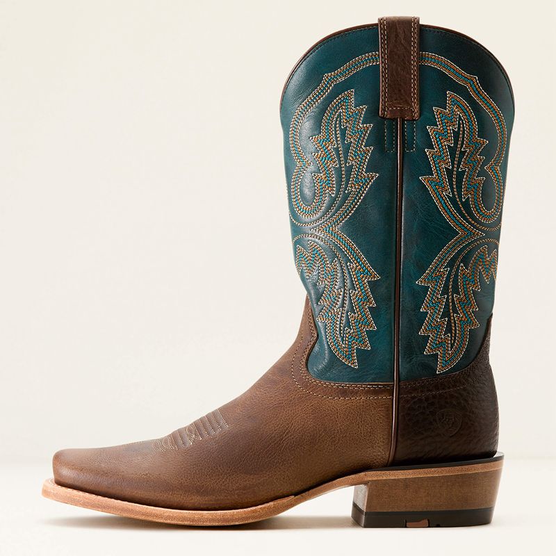 Wicker/Pursuit Of Teal Ariat Futurity Cashout Cowboy Boot | 16AXNMPFW