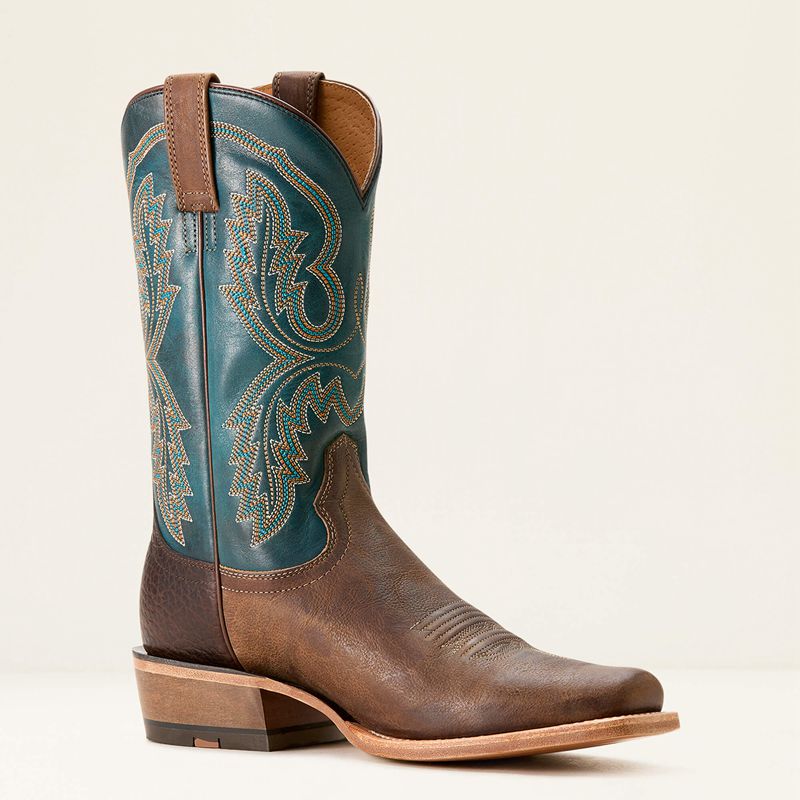 Wicker/Pursuit Of Teal Ariat Futurity Cashout Cowboy Boot | 16AXNMPFW