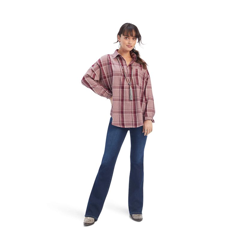 Wild West Plaid Ariat Wild West Tunic | 28TZRMFXO