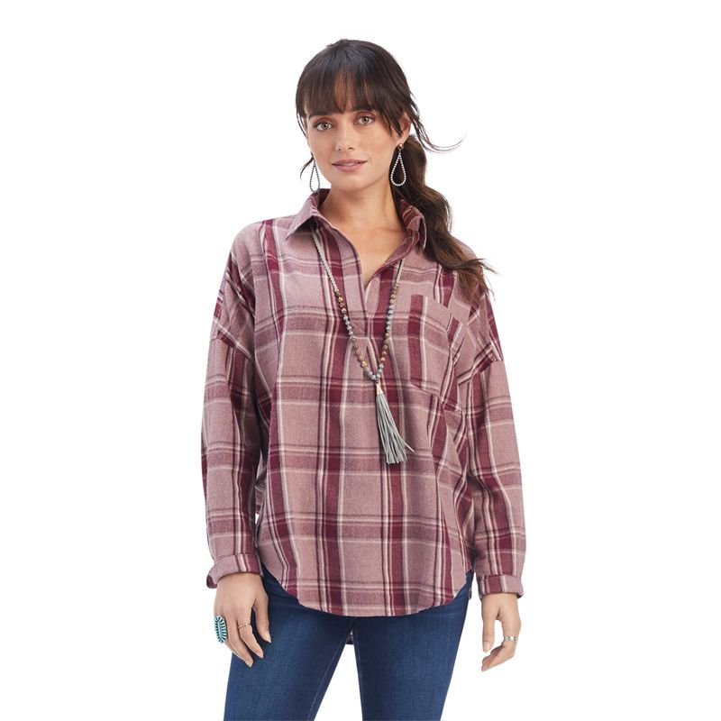 Wild West Plaid Ariat Wild West Tunic | 28TZRMFXO