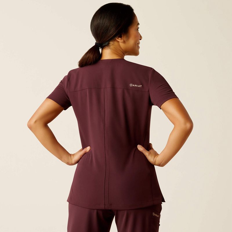 Winetasting Ariat Clara 6 Pocket Scrub Top | 15VEJITUQ