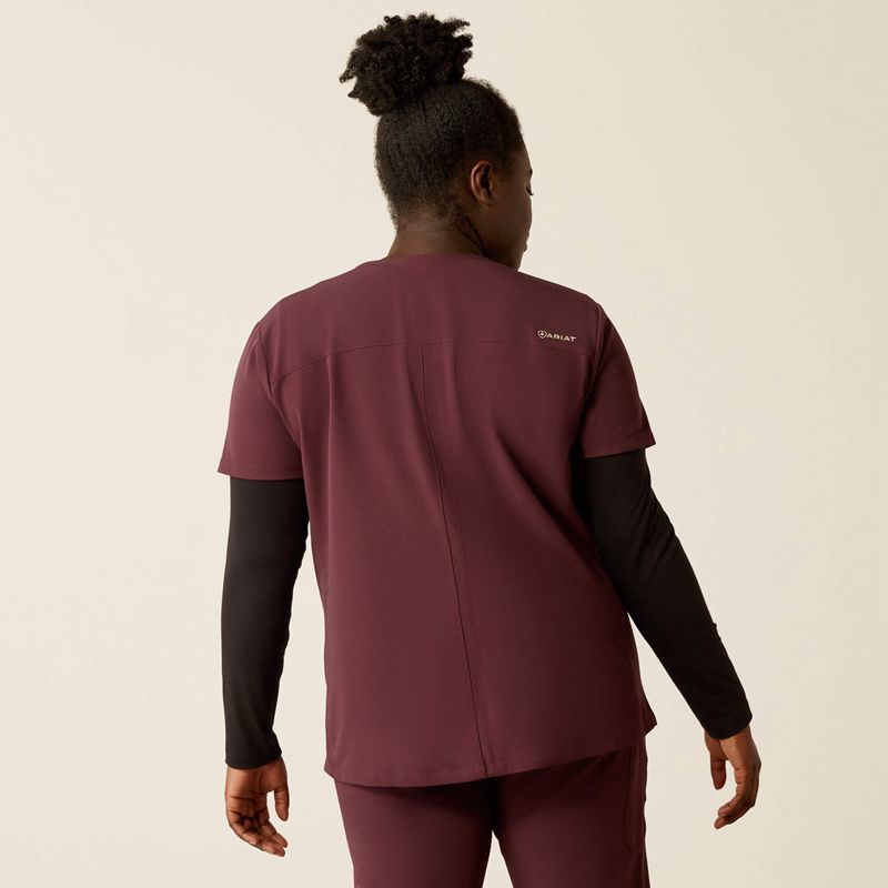 Winetasting Ariat Clara 6 Pocket Scrub Top | 15VEJITUQ