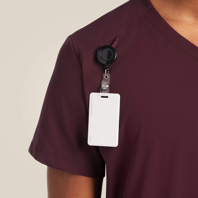 Winetasting Ariat Derham 6 Pocket Scrub Top | 64EJCDGLF