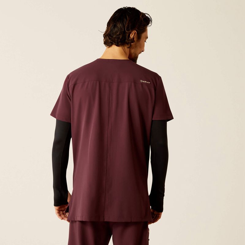 Winetasting Ariat Derham 6 Pocket Scrub Top | 64EJCDGLF