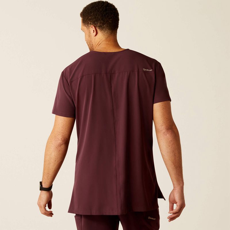 Winetasting Ariat Derham 6 Pocket Scrub Top | 64EJCDGLF