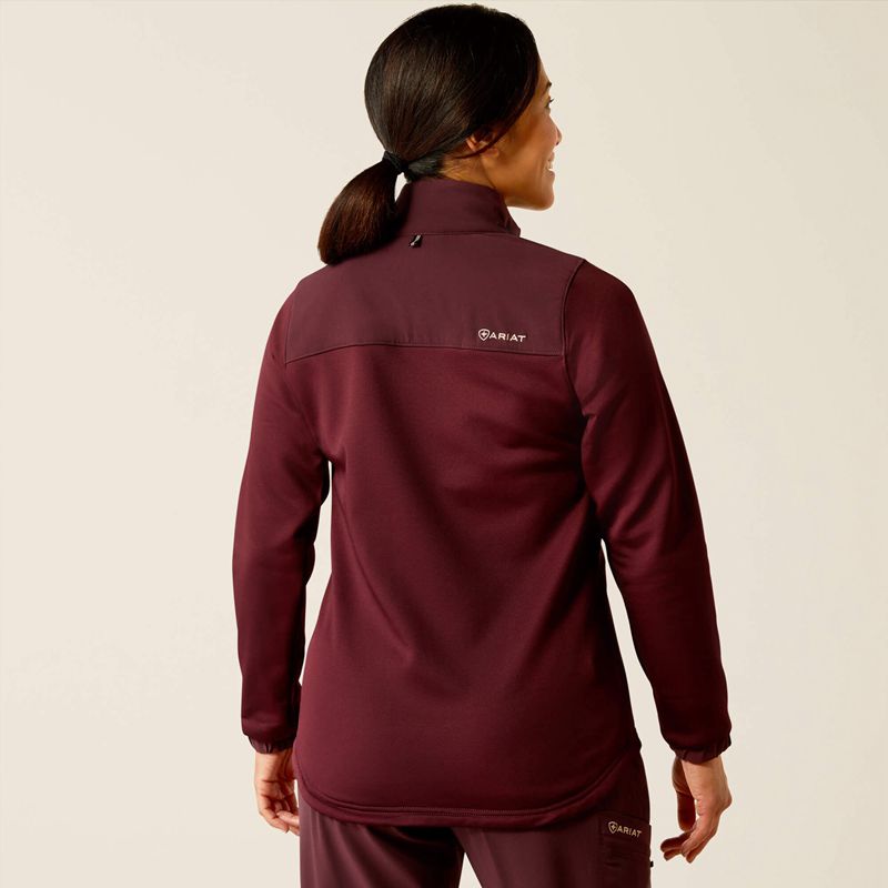 Winetasting Ariat Sina Fleece Scrub Jacket | 50XABLQGU