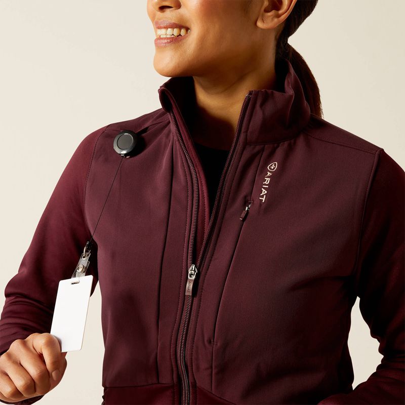 Winetasting Ariat Sina Fleece Scrub Jacket | 50XABLQGU