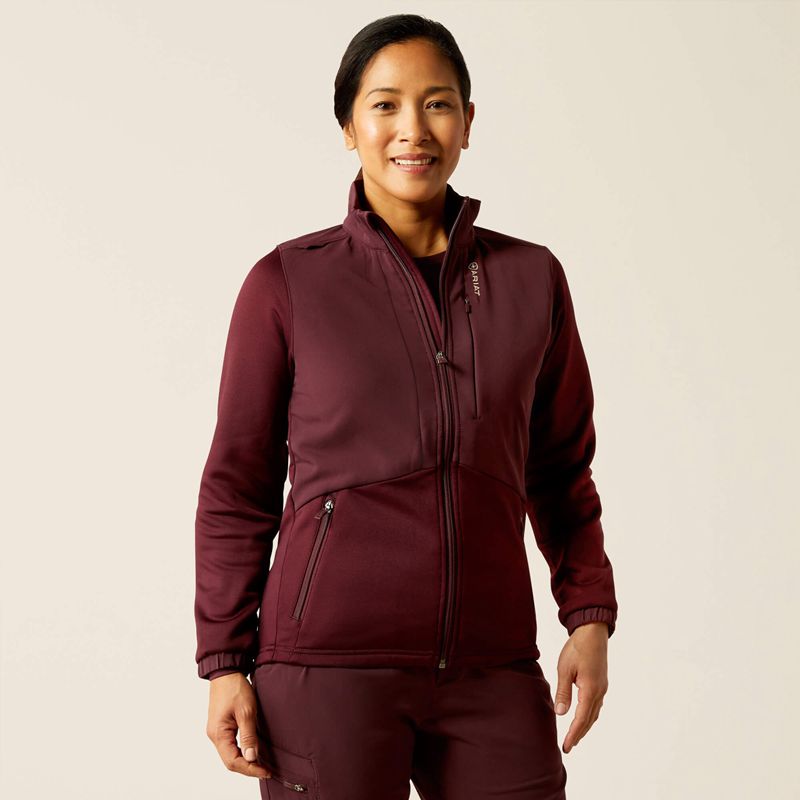 Winetasting Ariat Sina Fleece Scrub Jacket | 50XABLQGU