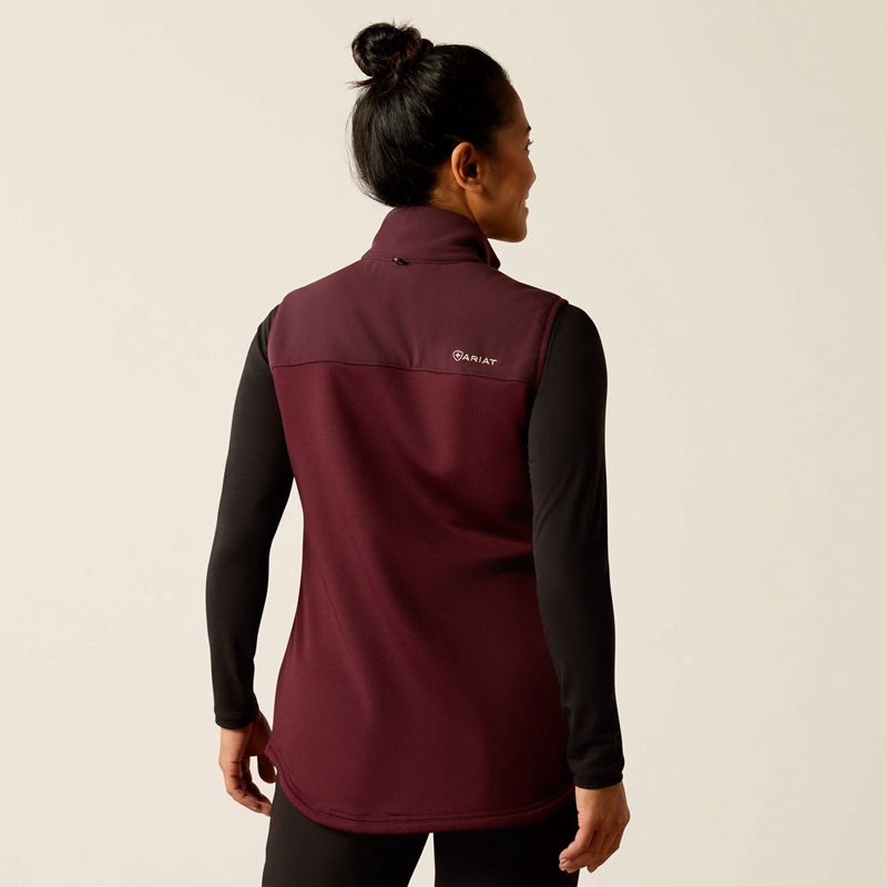 Winetasting Ariat Sina Fleece Scrub Vest | 60VOUJNKL