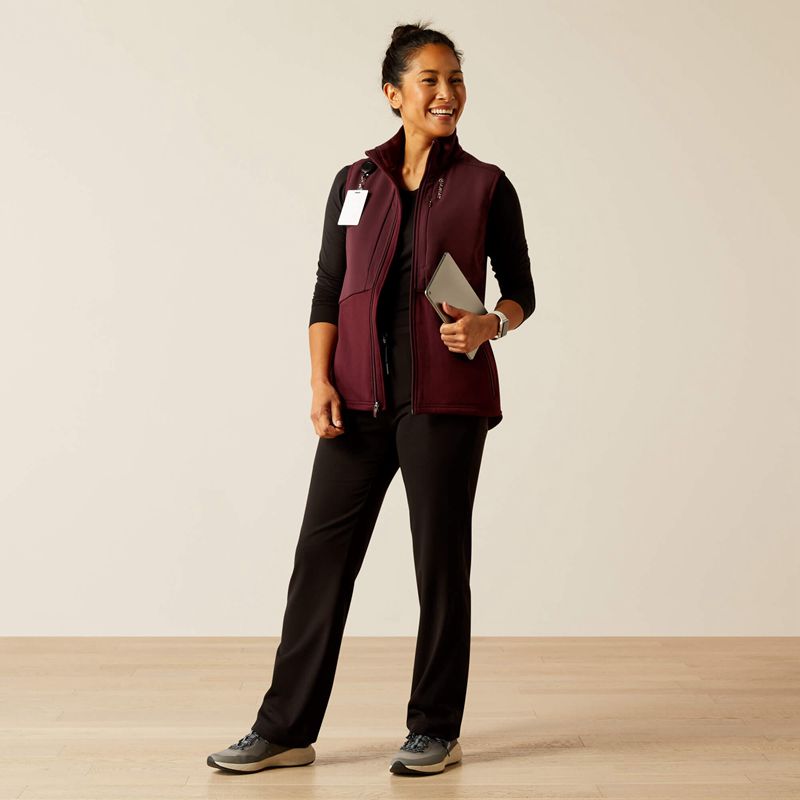 Winetasting Ariat Sina Fleece Scrub Vest | 60VOUJNKL