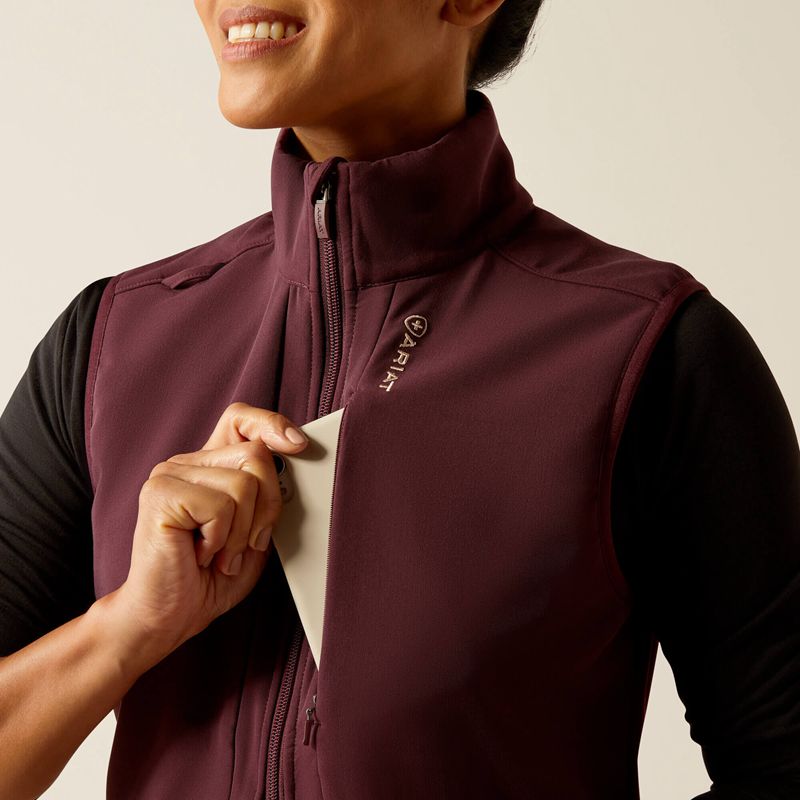 Winetasting Ariat Sina Fleece Scrub Vest | 60VOUJNKL