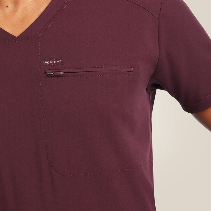 Winetasting Ariat Whitman Scrub Top | 71GFZTKDS