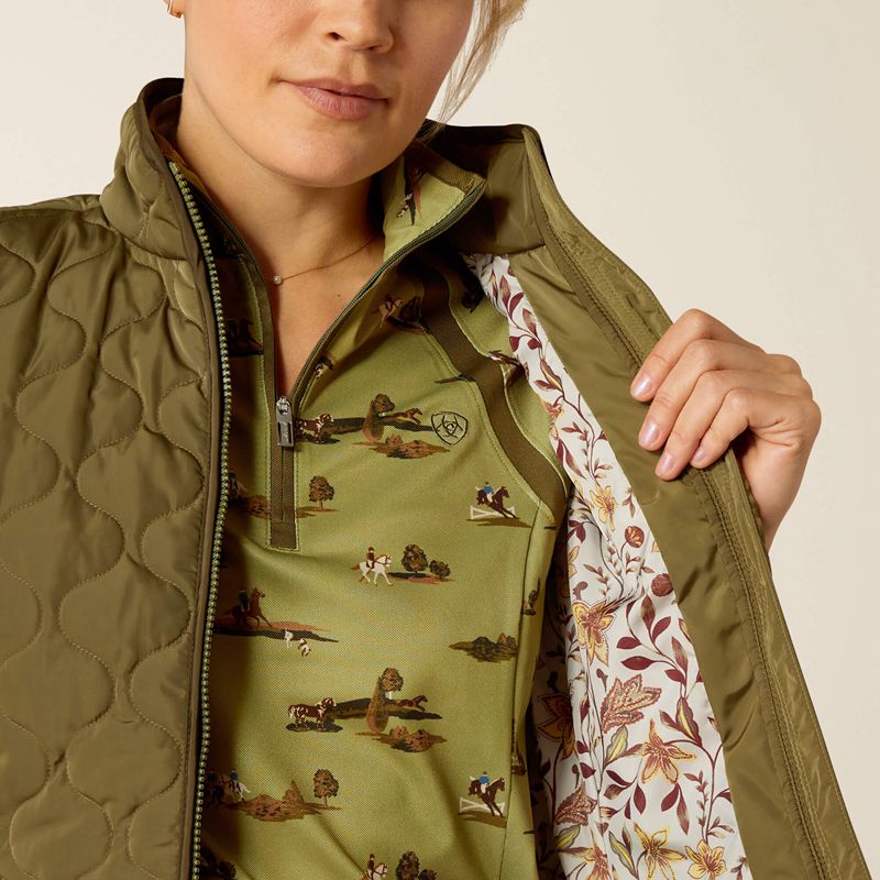 Winter Moss Ariat Ashley 2.0 Insulated Vest | 41BZTRAJI