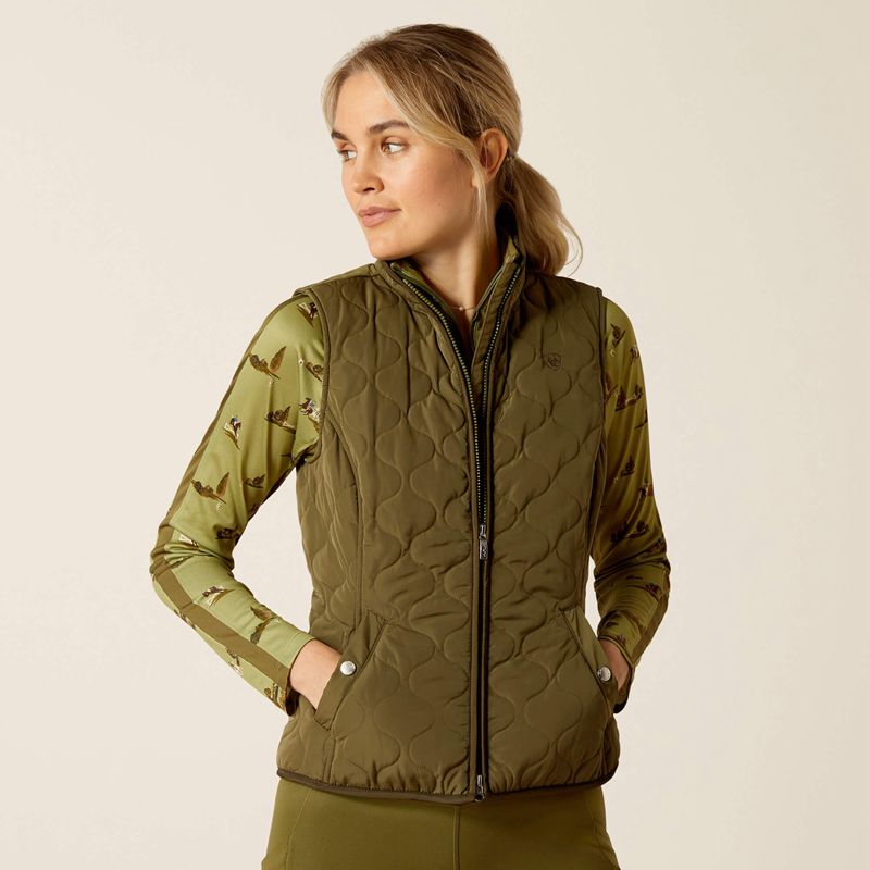 Winter Moss Ariat Ashley 2.0 Insulated Vest | 41BZTRAJI