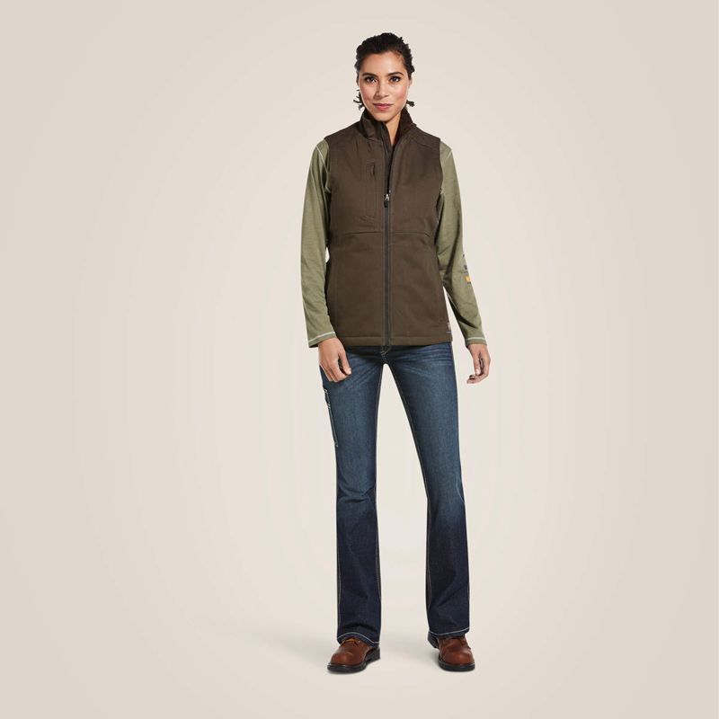 Wren Ariat Rebar Duracanvas Insulated Vest | 36RWMDHXS