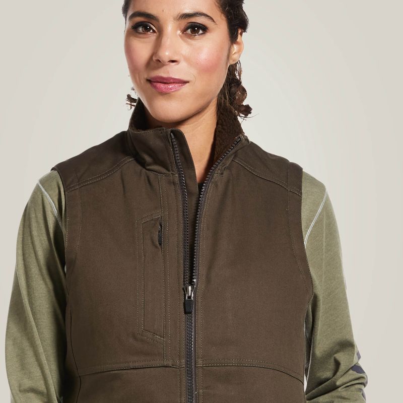 Wren Ariat Rebar Duracanvas Insulated Vest | 36RWMDHXS