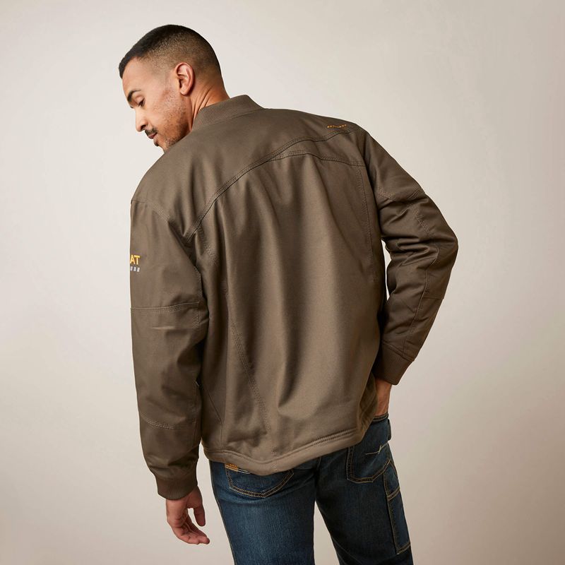 Wren Ariat Rebar Stretch Canvas Bomber Jacket | 98SVRWDHQ