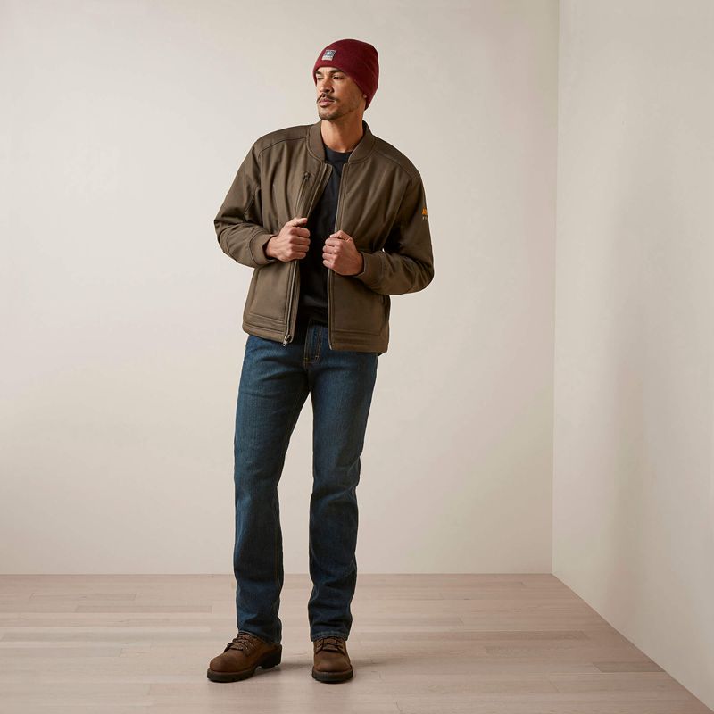 Wren Ariat Rebar Stretch Canvas Bomber Jacket | 98SVRWDHQ