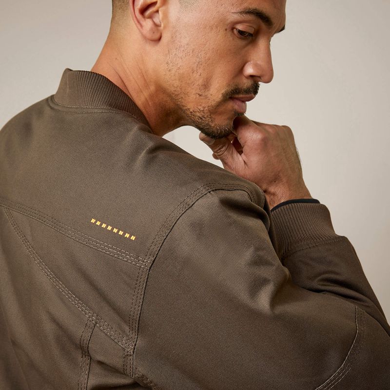 Wren Ariat Rebar Stretch Canvas Bomber Jacket | 98SVRWDHQ