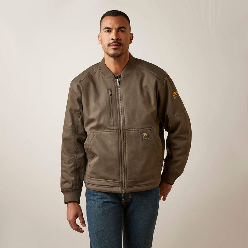 Wren Ariat Rebar Stretch Canvas Bomber Jacket | 98SVRWDHQ