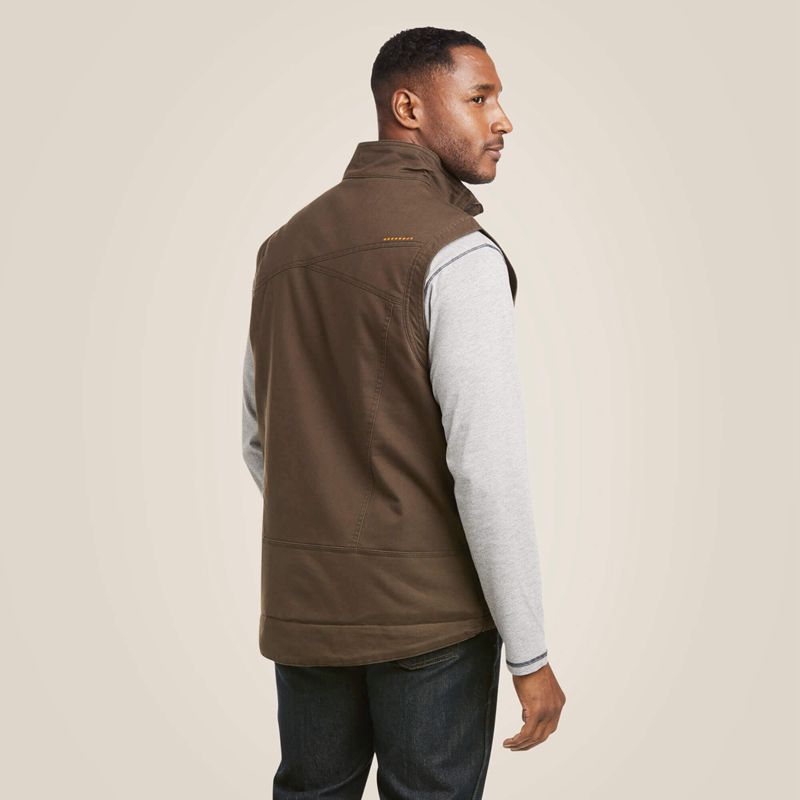 Wren Ariat Rebar Washed Duracanvas Insulated Vest | 17SHGYZMC