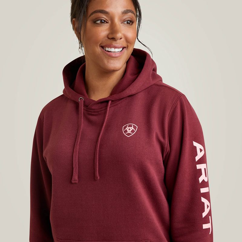 Zinfandel Ariat Logo Hoodie | 52QPEJARS